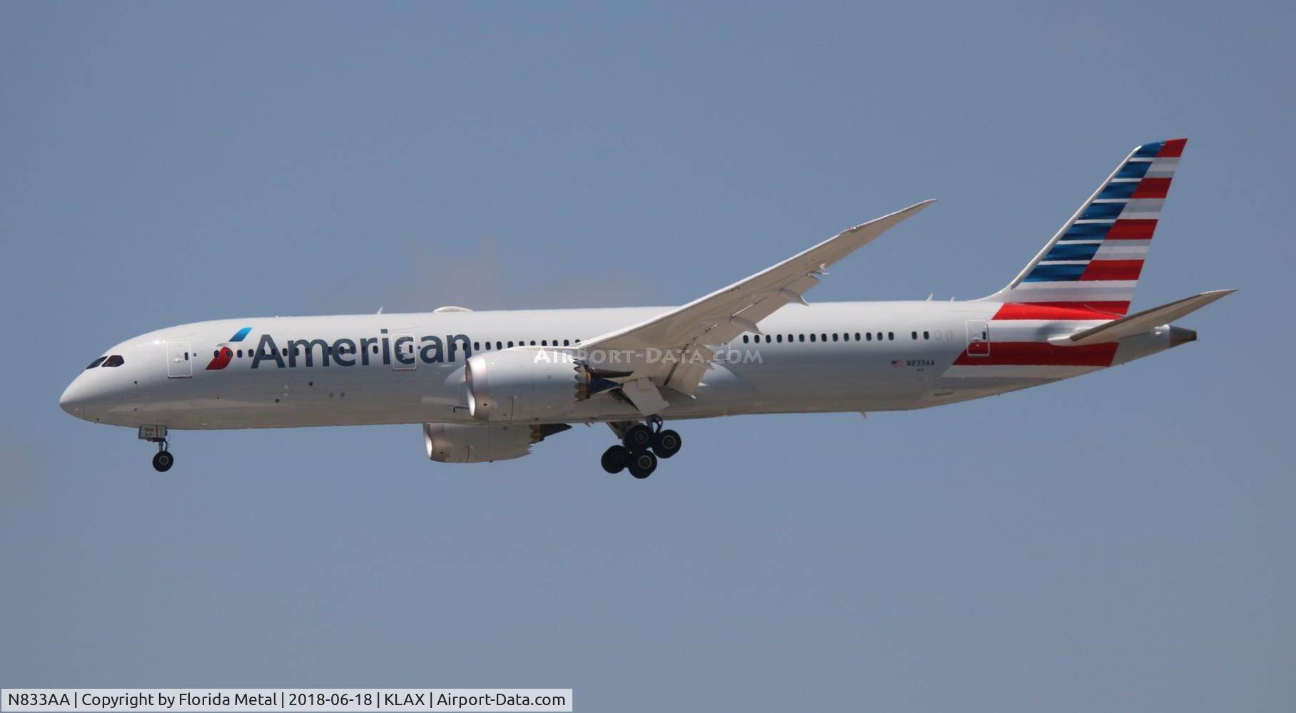 N833AA, 2017 Boeing 787-9 Dreamliner C/N 40645, American