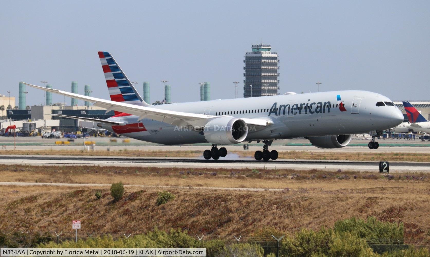 N834AA, 2018 Boeing 787-9 Dreamliner Dreamliner C/N 40653, American