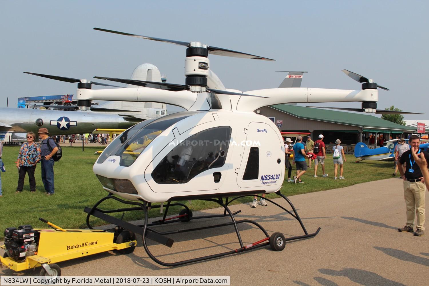 N834LW, 2017 WORKHORSE GROUP INC SUREFLY MANNED ROTOR C/N 00001, Surefly