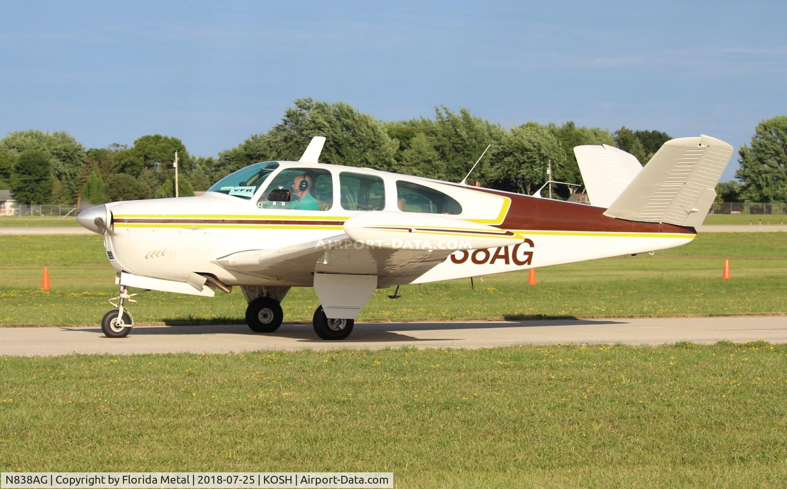 N838AG, 1961 Beech N35 Bonanza C/N D-6727, Bonanza