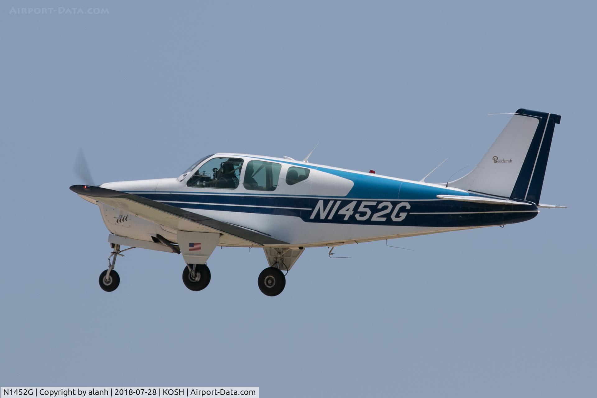N1452G, 1962 Beech 35-B33 Debonair C/N CD-449, At AirVenture 2018