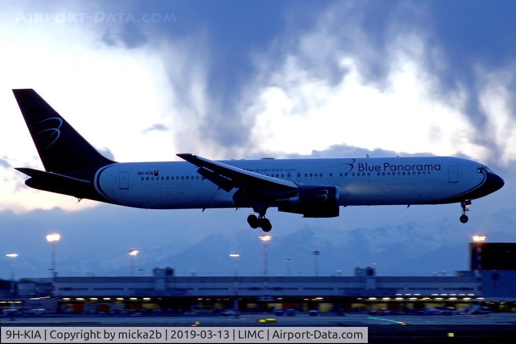 9H-KIA, 1992 Boeing 767-35H/ER C/N 26389, Landing from Mombasa