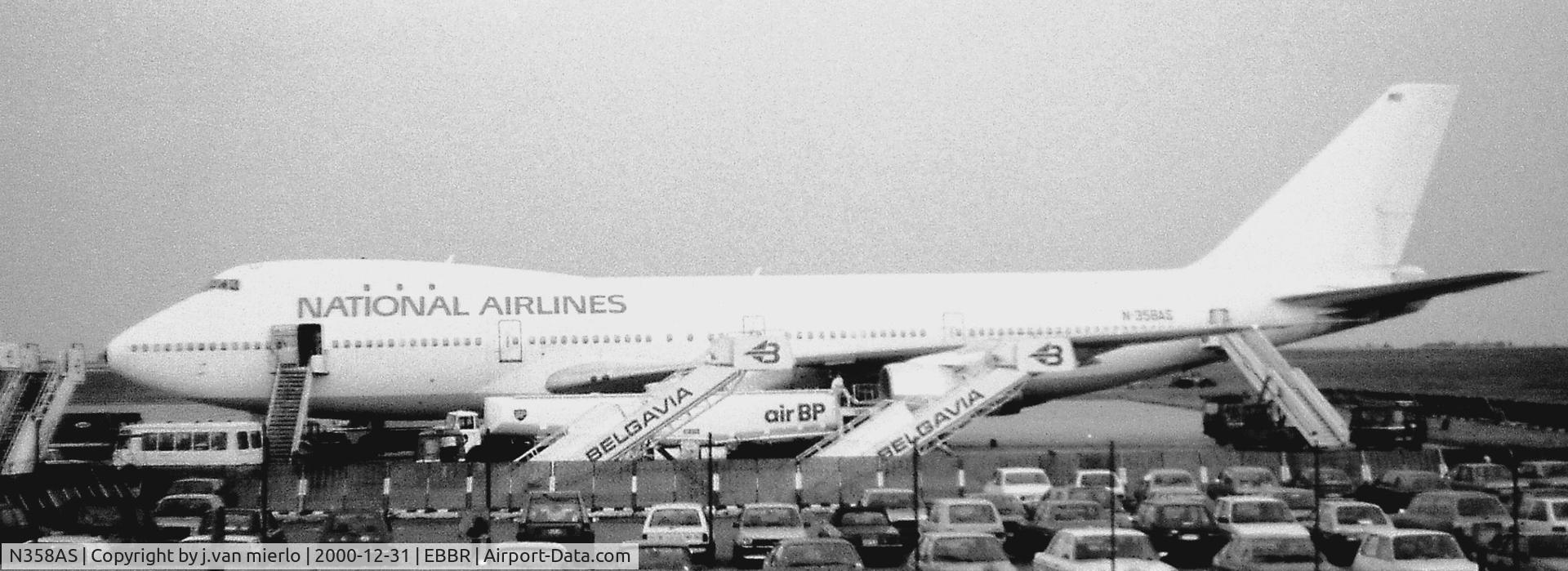 N358AS, 1971 Boeing 747-243B C/N 19732, Brussels '80s