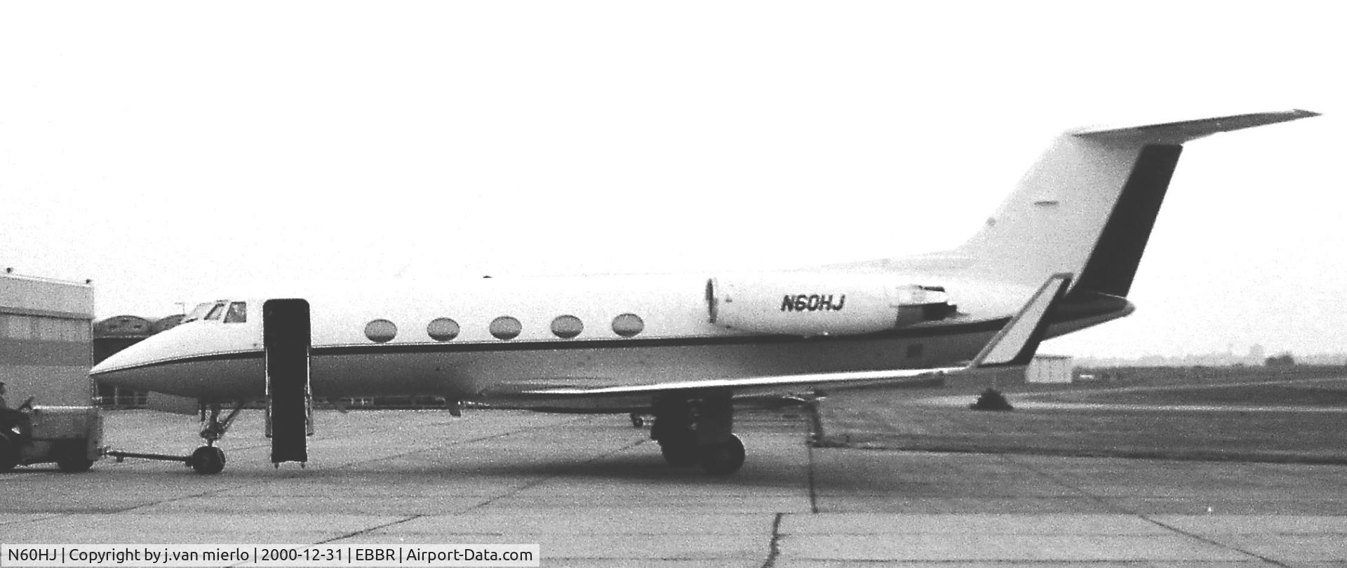N60HJ, 1972 Grumman G-1159 Gulfstream II C/N 119, Brussels ABELAG '80s