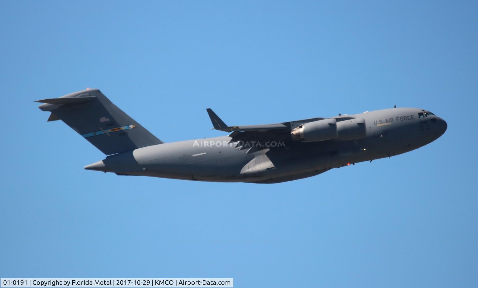 01-0191, 2001 Boeing C-17A Globemaster III C/N P-91, C-17A