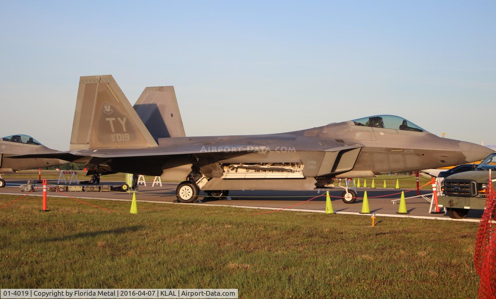 01-4019, 2001 Lockheed Martin F-22A Raptor C/N 645-4019, Raptor