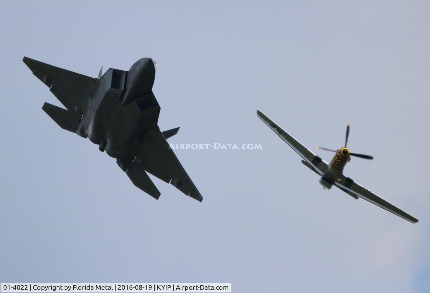 01-4022, 2001 Lockheed Martin F-22A Raptor C/N 645-4022, Heritage flight