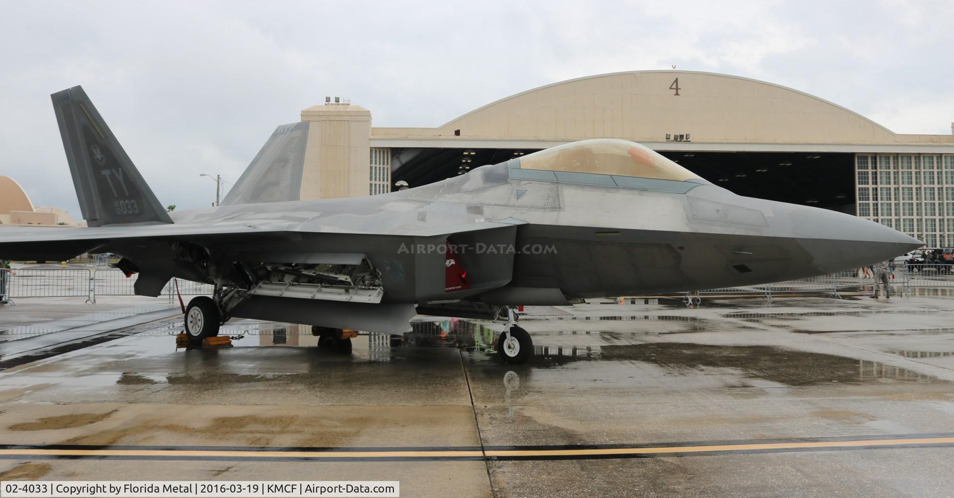02-4033, 2002 Lockheed Martin F-22A Raptor C/N 645-4033, F-22A MacDill Airfest 2016