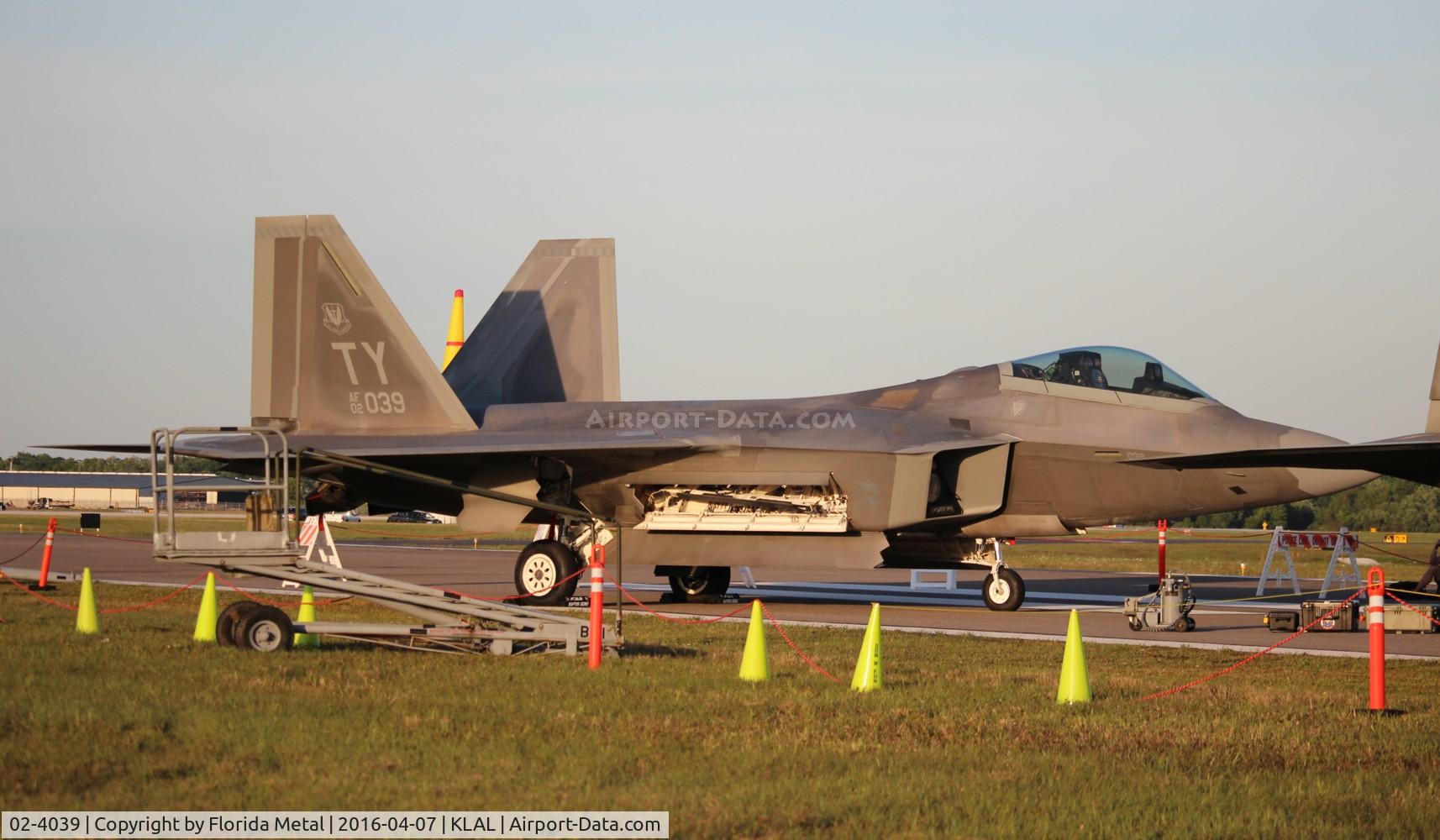 02-4039, 2002 Lockheed Martin F-22A Raptor C/N 645-4039, Raptor