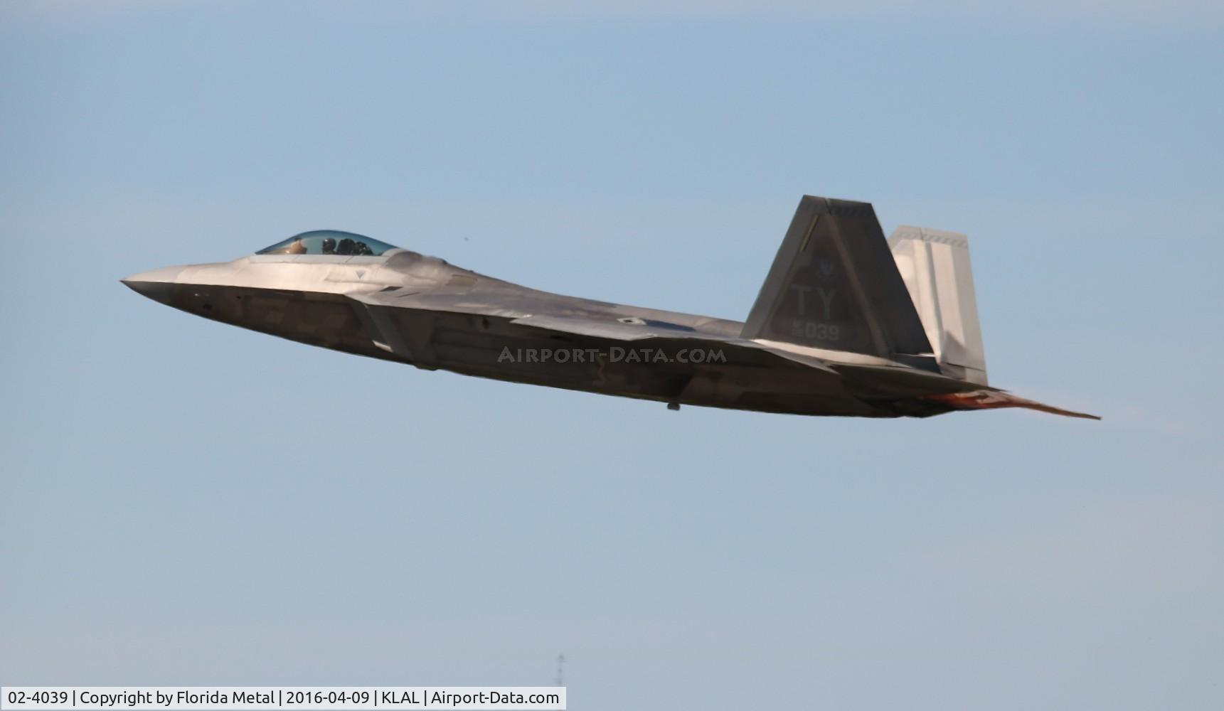02-4039, 2002 Lockheed Martin F-22A Raptor C/N 645-4039, Raptor