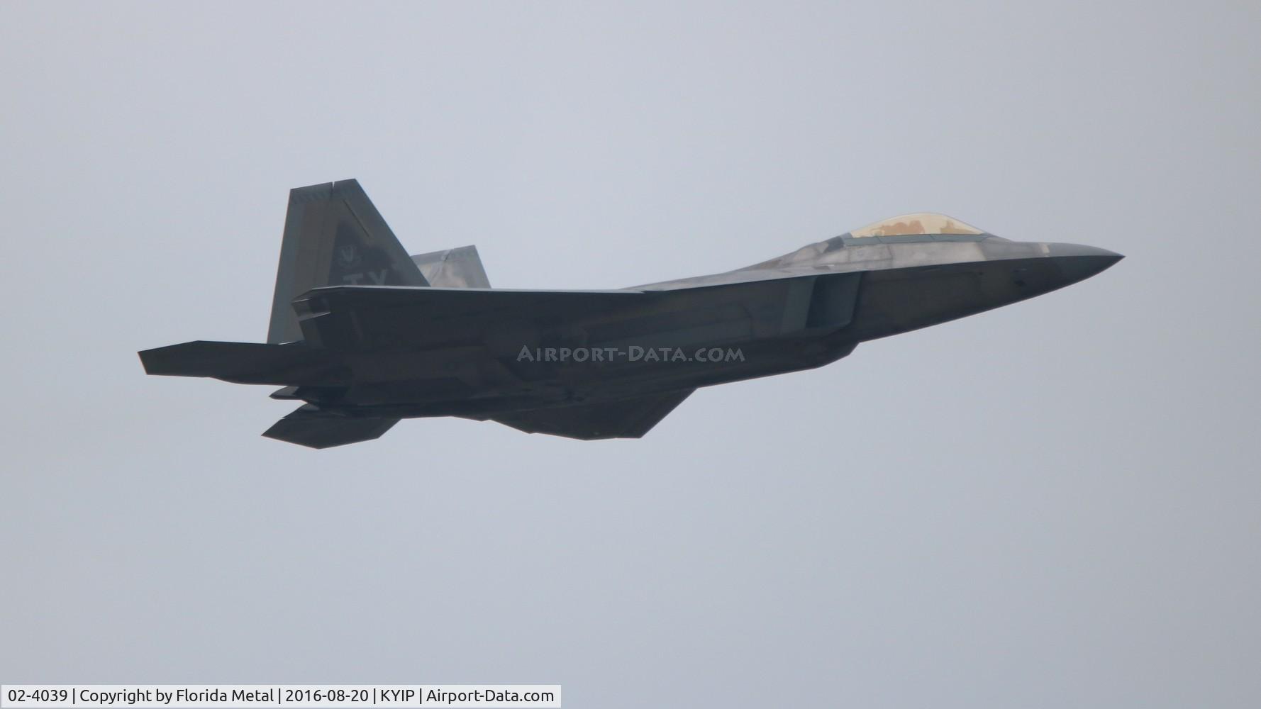 02-4039, 2002 Lockheed Martin F-22A Raptor C/N 645-4039, Raptor