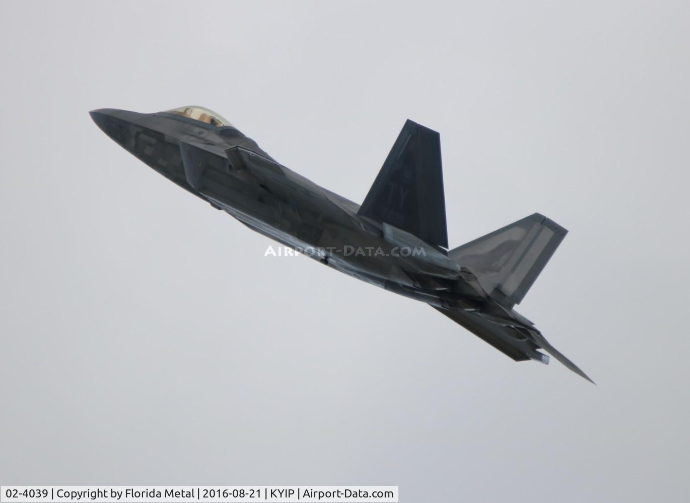 02-4039, 2002 Lockheed Martin F-22A Raptor C/N 645-4039, Raptor