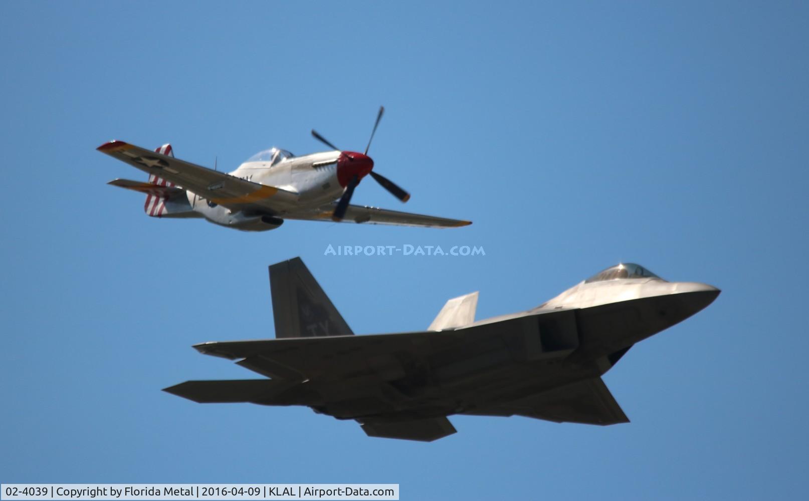 02-4039, 2002 Lockheed Martin F-22A Raptor C/N 645-4039, Heritage flight