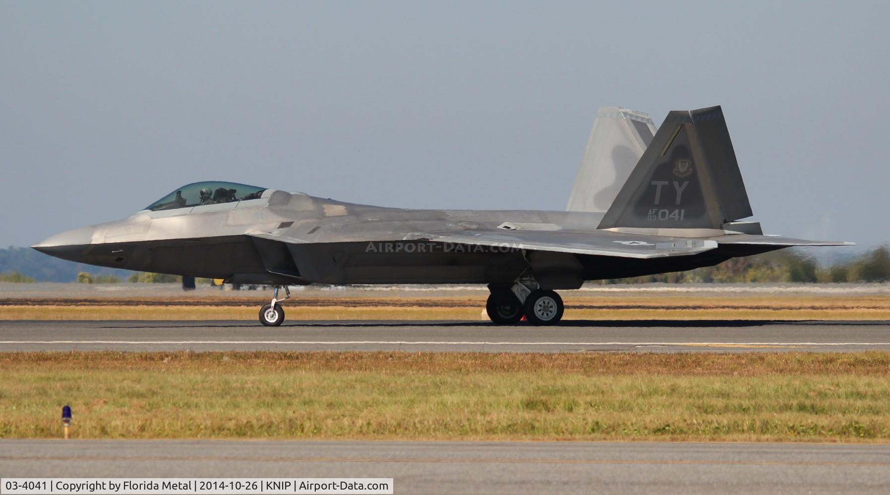03-4041, 2003 Lockheed Martin F/A-22A Raptor C/N 4041, Raptor