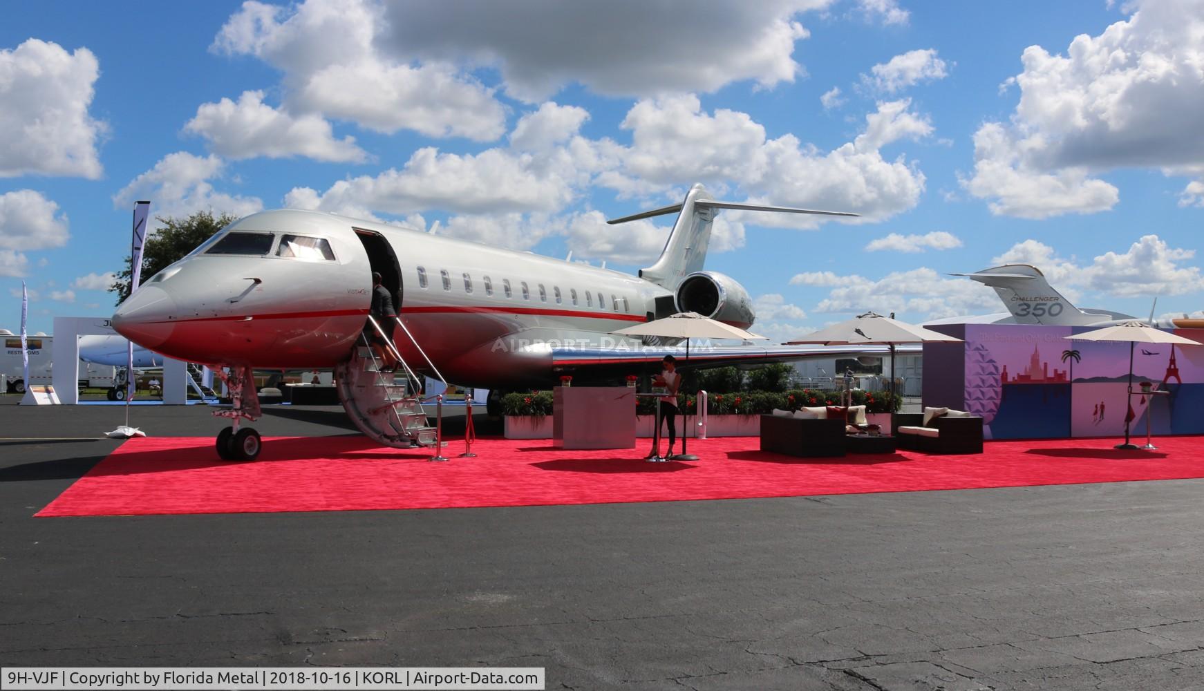 9H-VJF, 2012 Bombardier BD-700-1A10 Global 6000 C/N 9503, Global 6000