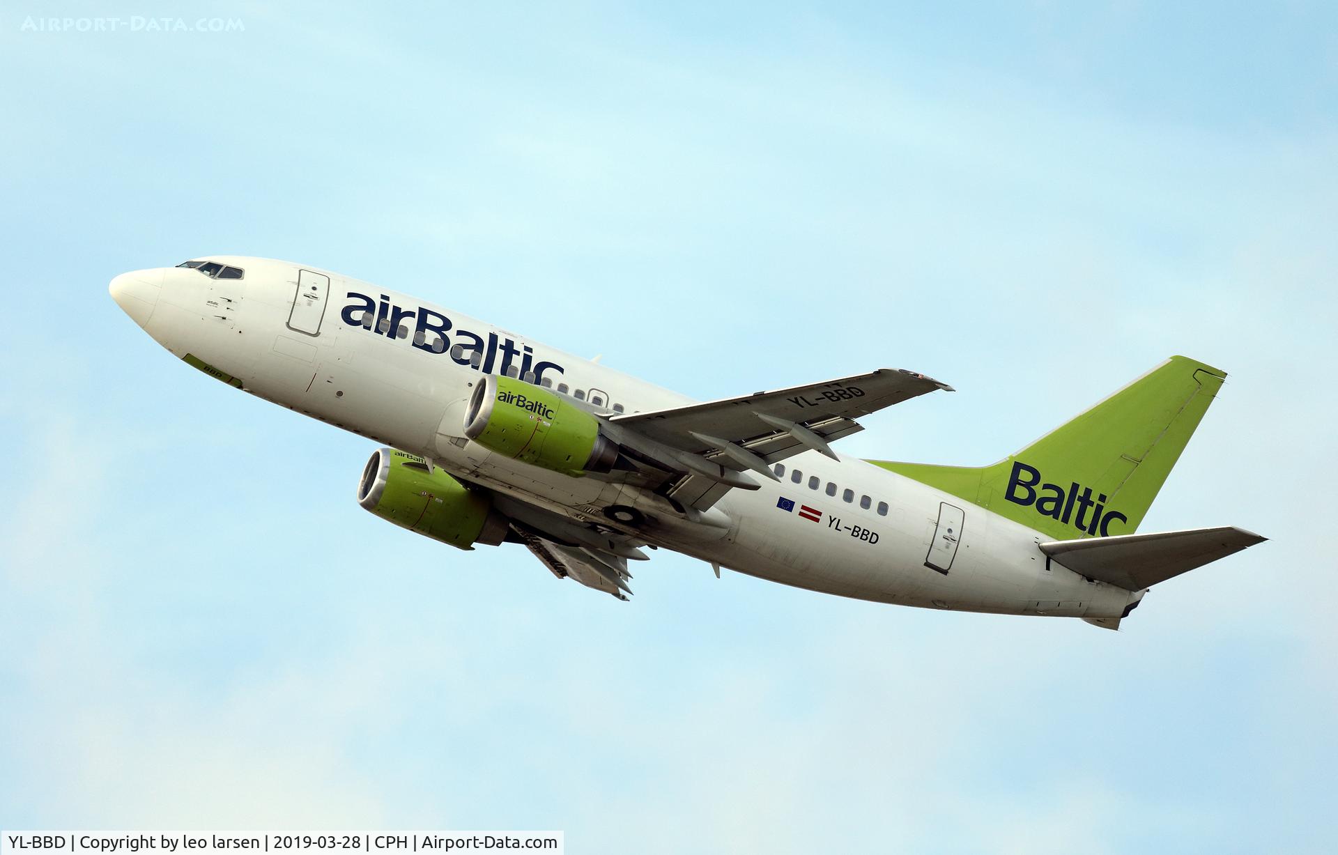 YL-BBD, 1999 Boeing 737-53S C/N 29075, Copenhagen 28.3.2019 T/O R-22R