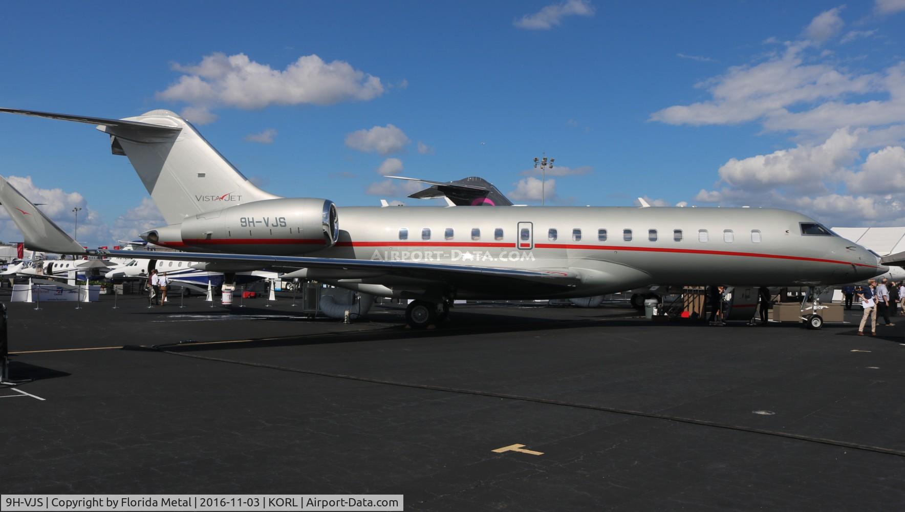 9H-VJS, 2015 Bombardier BD-700-1A10 Global 6000 C/N 9711, VistaJet