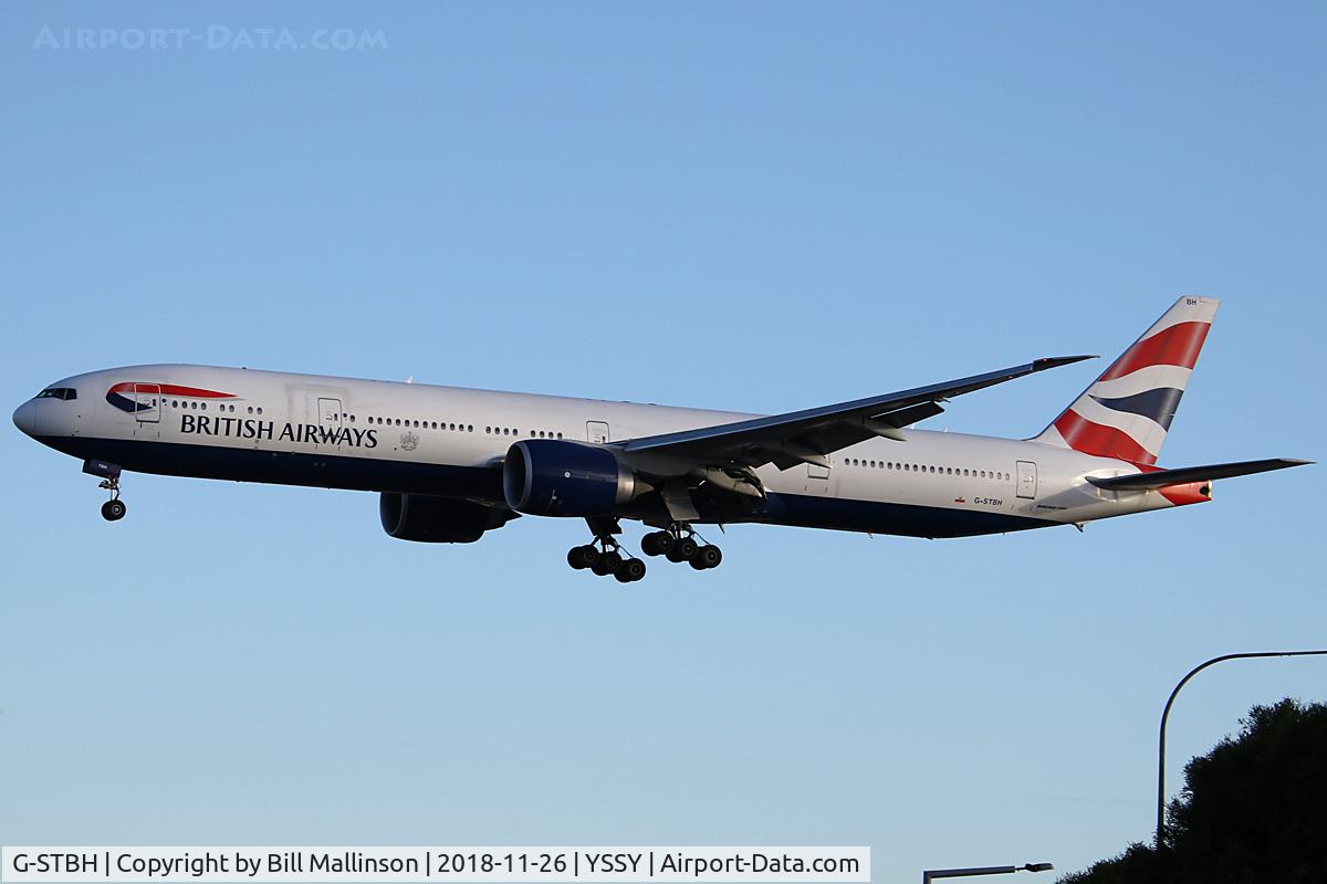G-STBH, 2013 Boeing 777-336/ER C/N 38431, finals to 25