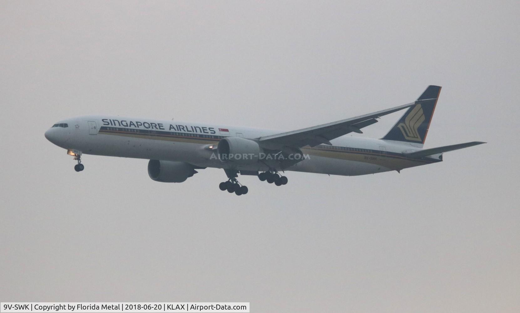 9V-SWK, 2007 Boeing 777-312/ER C/N 34576, Singapore