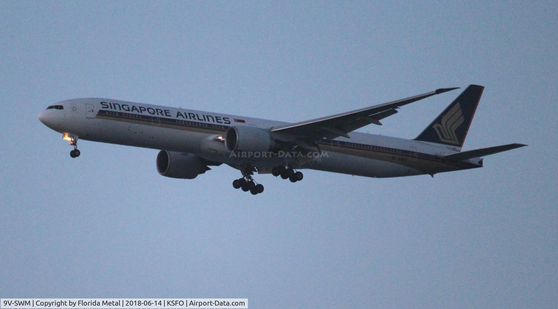 9V-SWM, 2008 Boeing 777-312/ER C/N 34578, Singapore