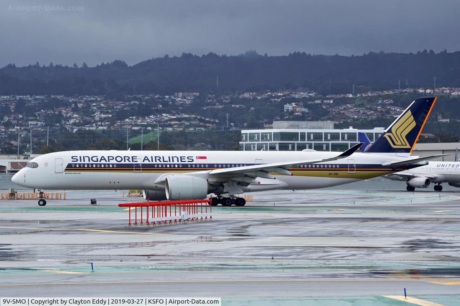 9V-SMO, 2017 Airbus A350-941 C/N 116, SFO 2019.