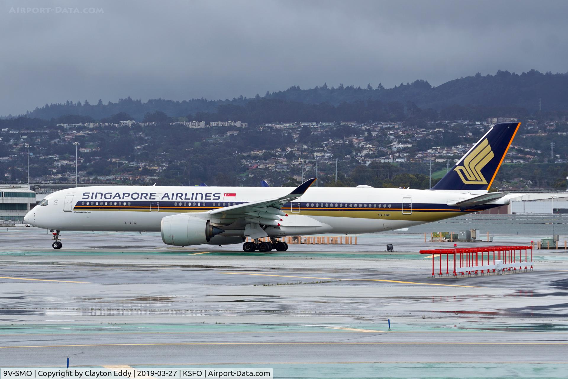 9V-SMO, 2017 Airbus A350-941 C/N 116, SFO 2019.