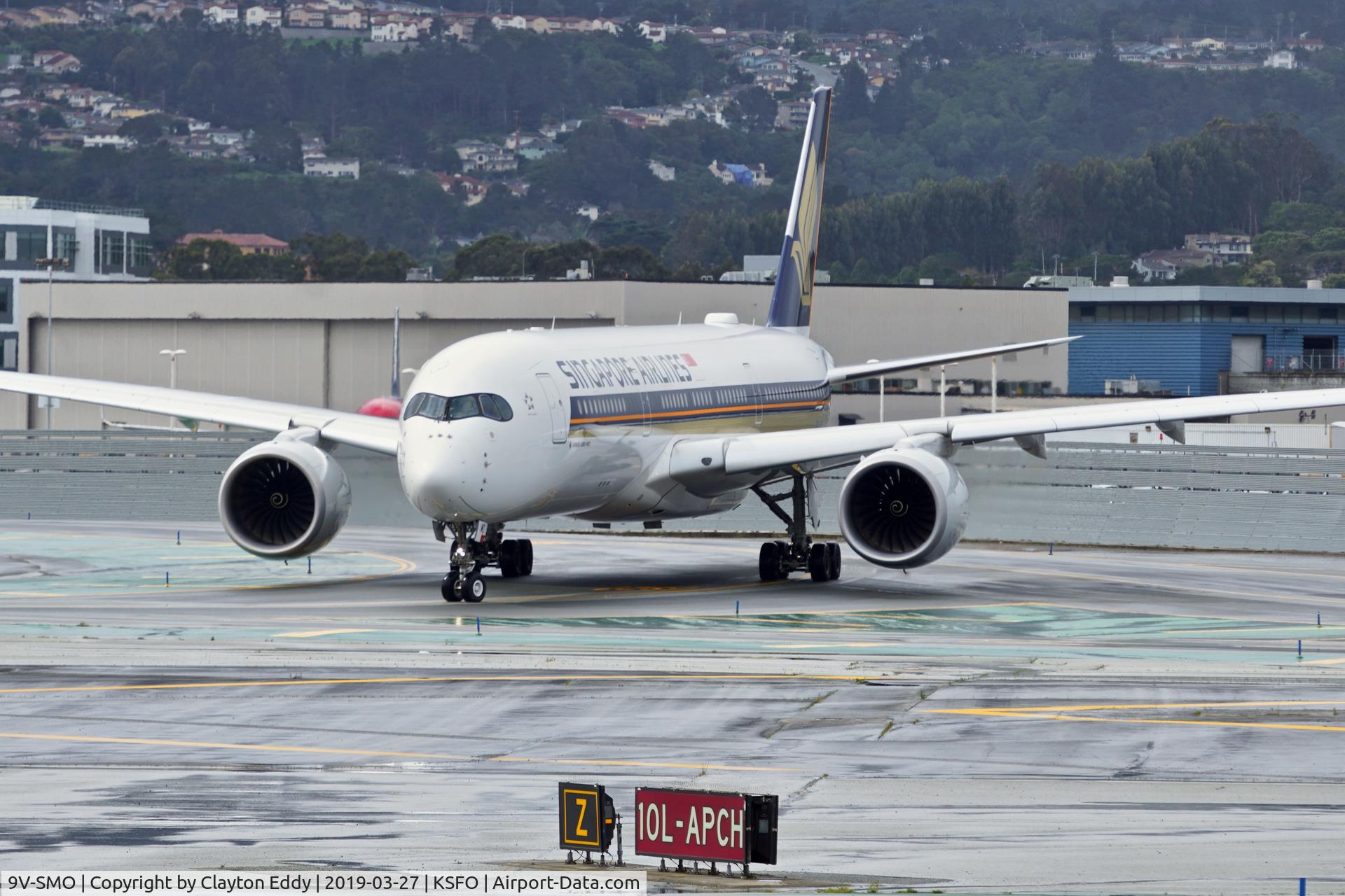 9V-SMO, 2017 Airbus A350-941 C/N 116, SFO 2019.
