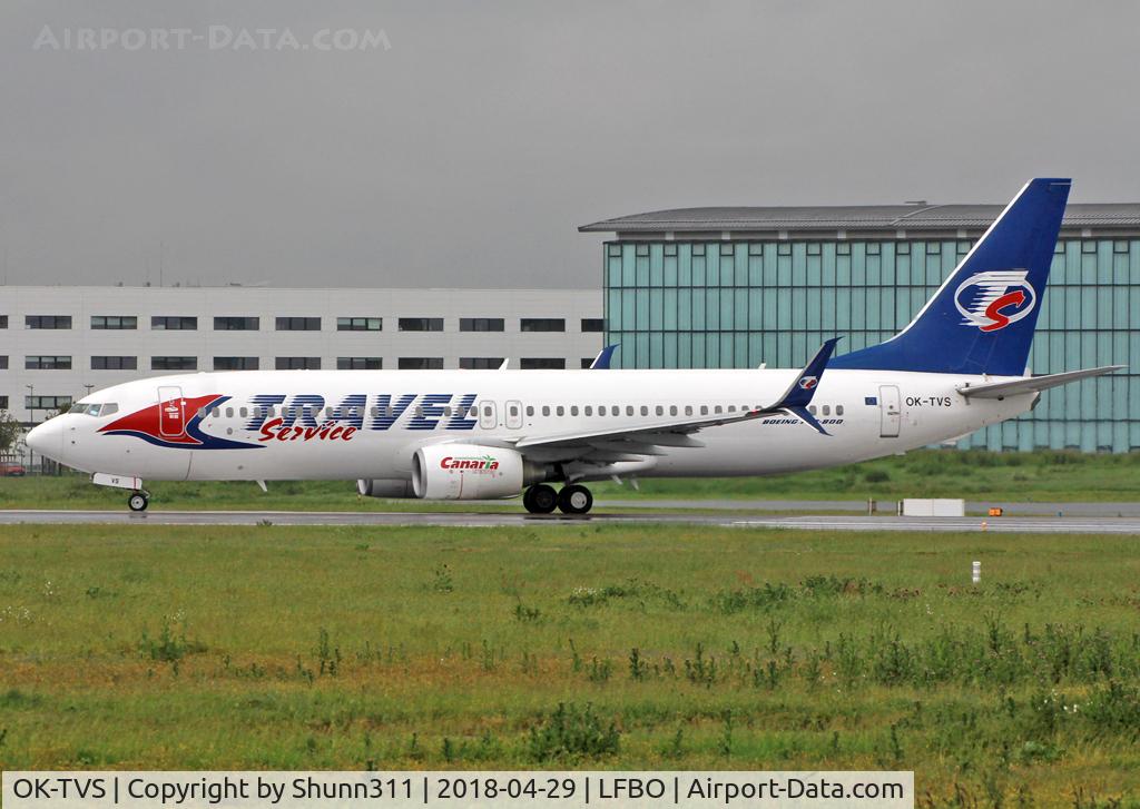 OK-TVS, 2011 Boeing 737-86N C/N 39404, Ready for take off from 32R with scimitar winglet now...