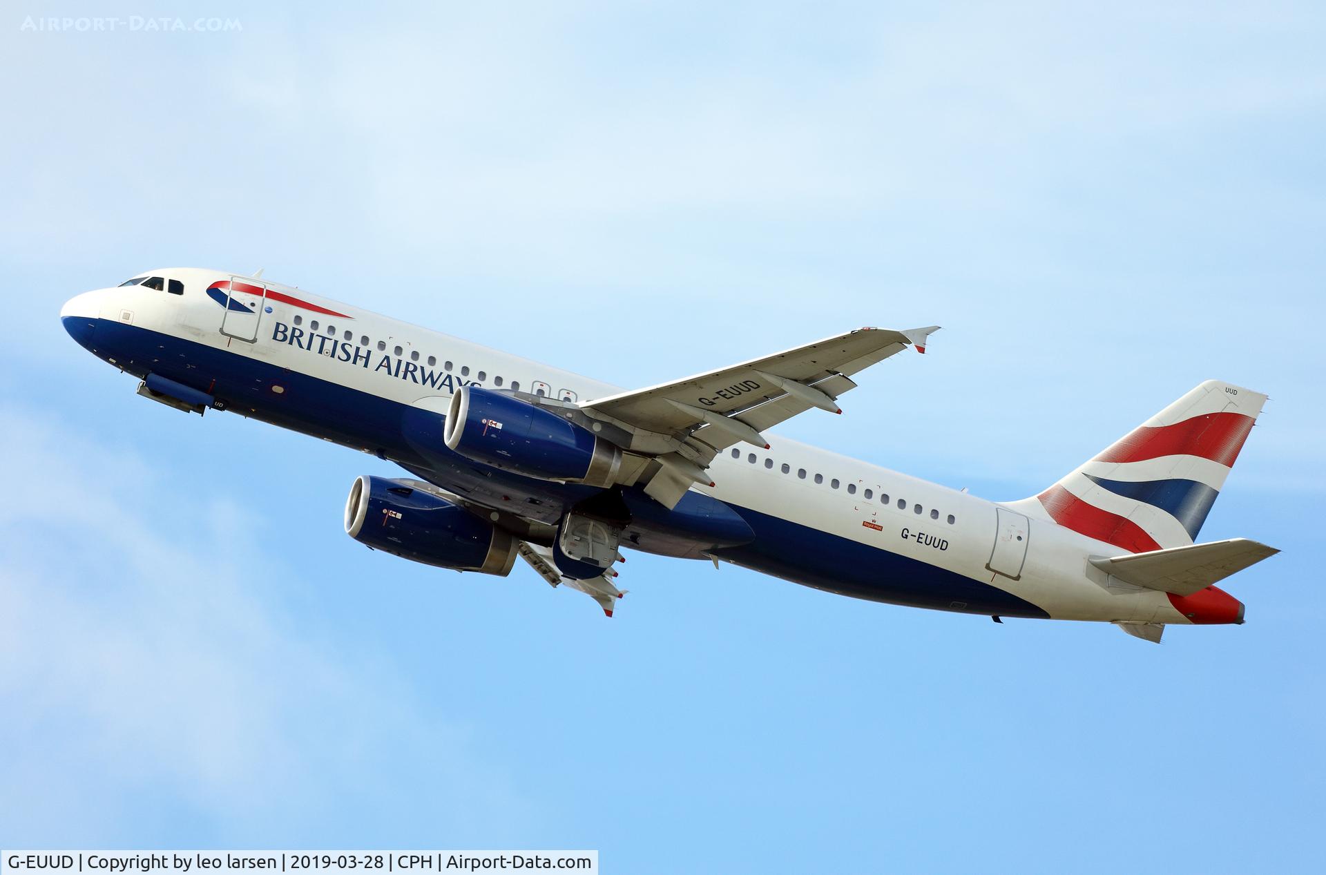 G-EUUD, 2002 Airbus A320-232 C/N 1760, Copenhagen 28.3.2019