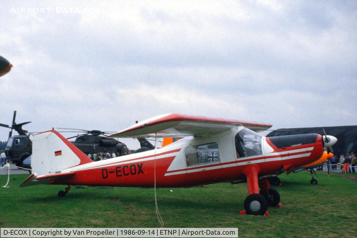 D-ECOX, Dornier Do-27Q-1 C/N 2018, Dornier Do 27Q-1 at Hopsten air base open day 1986