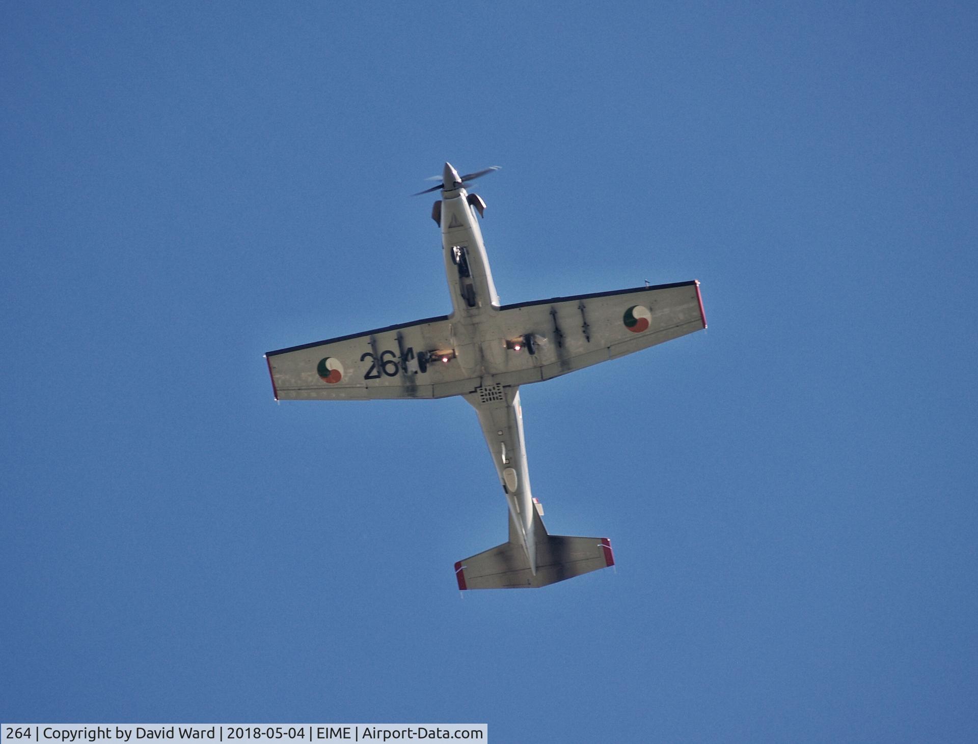 264, Pilatus PC-9M C/N 659, Fox 264 On Finals For Runway 28 At Baldonnel