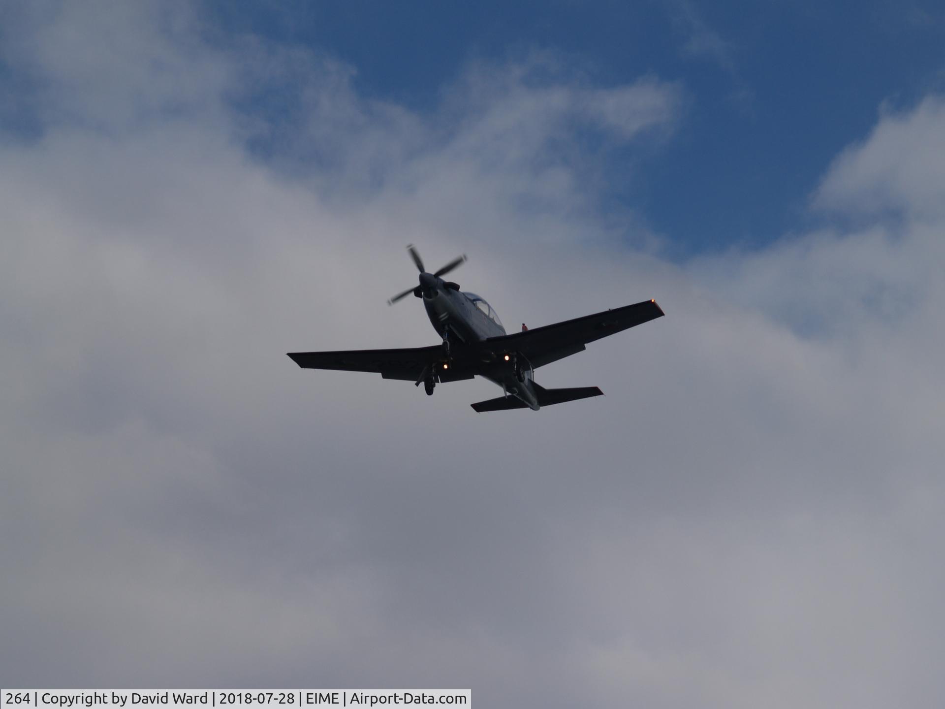 264, Pilatus PC-9M C/N 659, Irish Air Corps PC-9M #264 On Final For Runway 28 At Baldonnel