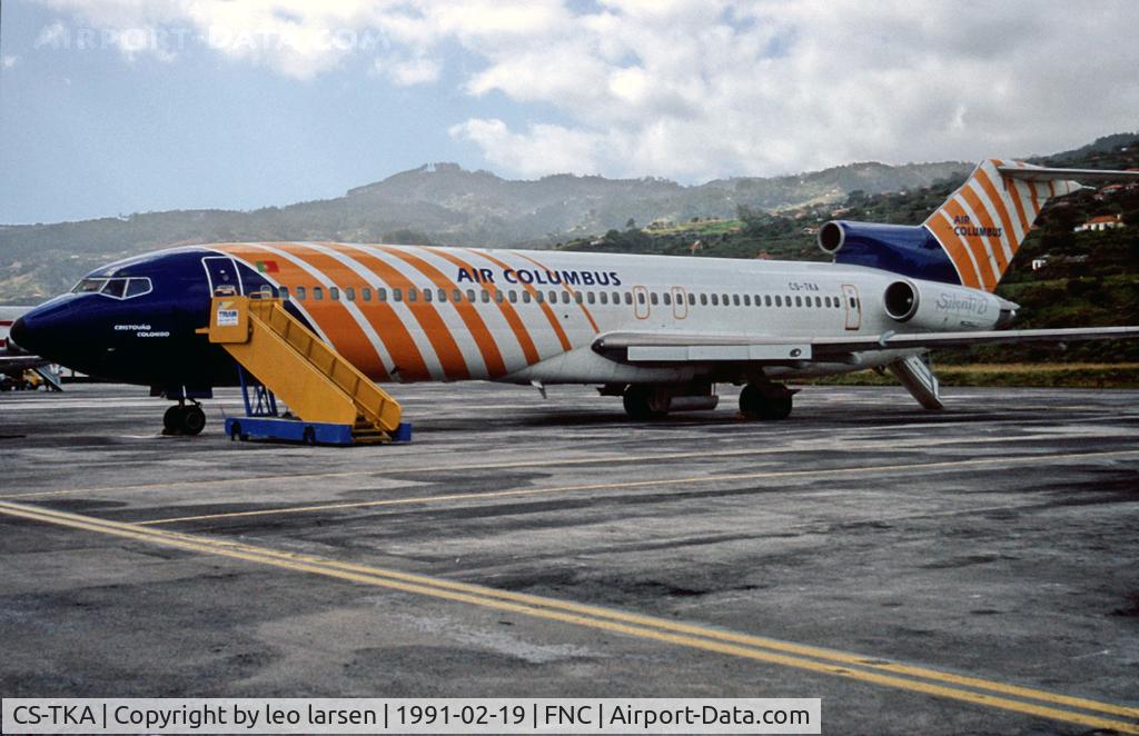 CS-TKA, 1973 Boeing 727-2J4 C/N 20765, Funchal 19.2.1991