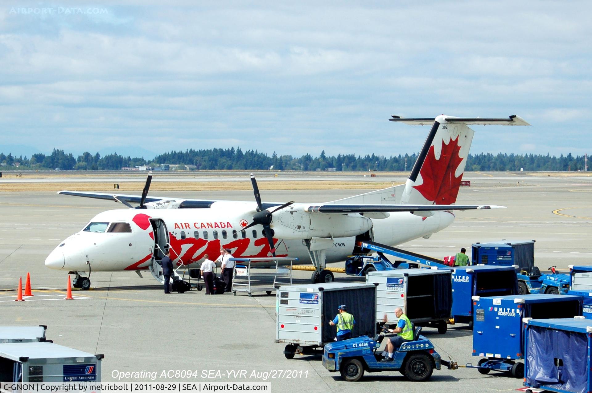 C-GNON, 1989 De Havilland Canada DHC-8-301 Dash 8 C/N 137, Jazz DHC-8