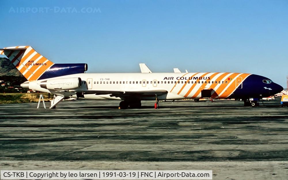 CS-TKB, 1973 Boeing 727-2J4 C/N 20764, Funchal 19.3.1991