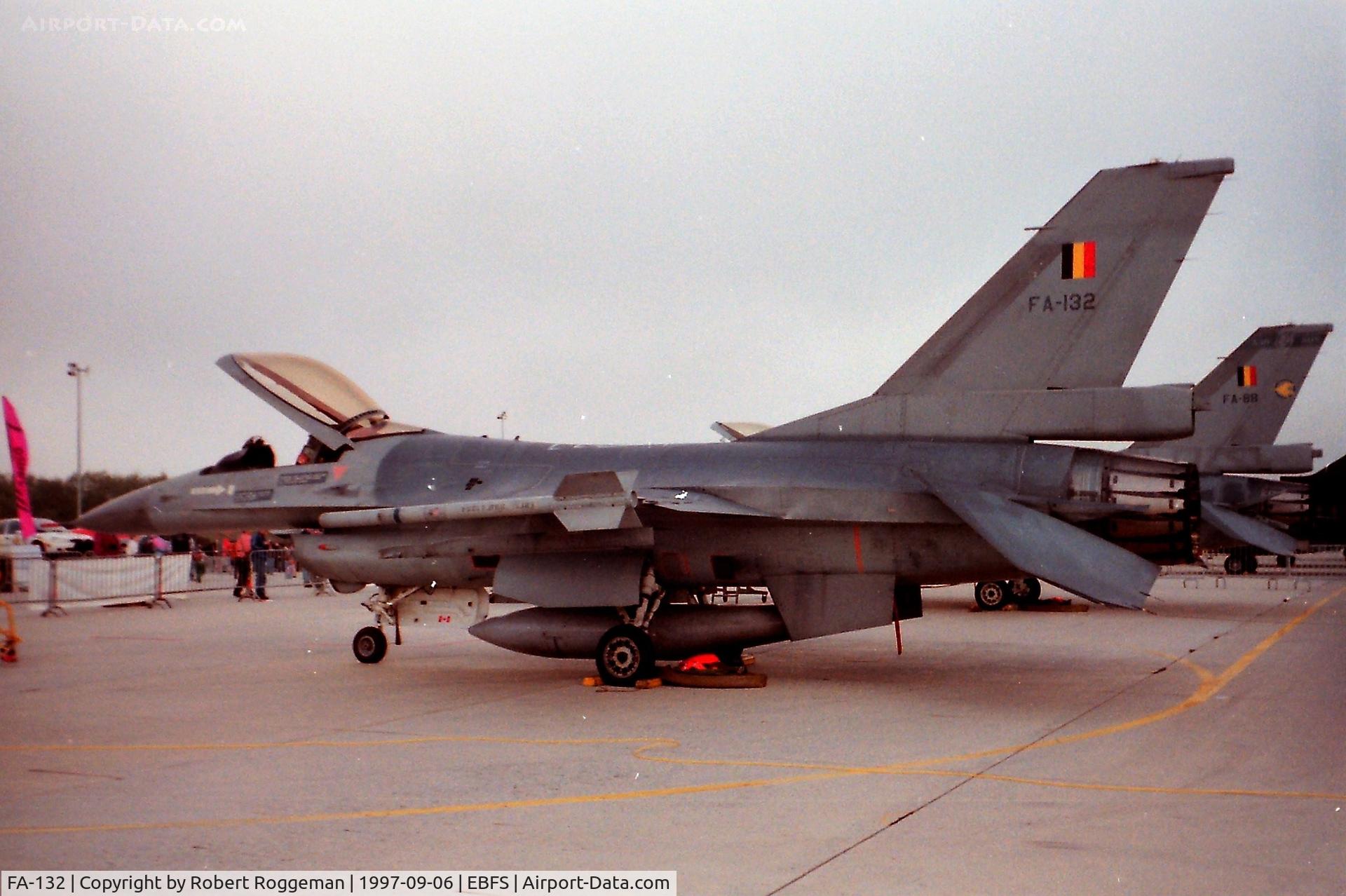 FA-132, SABCA F-16AM Fighting Falcon C/N 6H-132, F-16A.OPEN DAY.