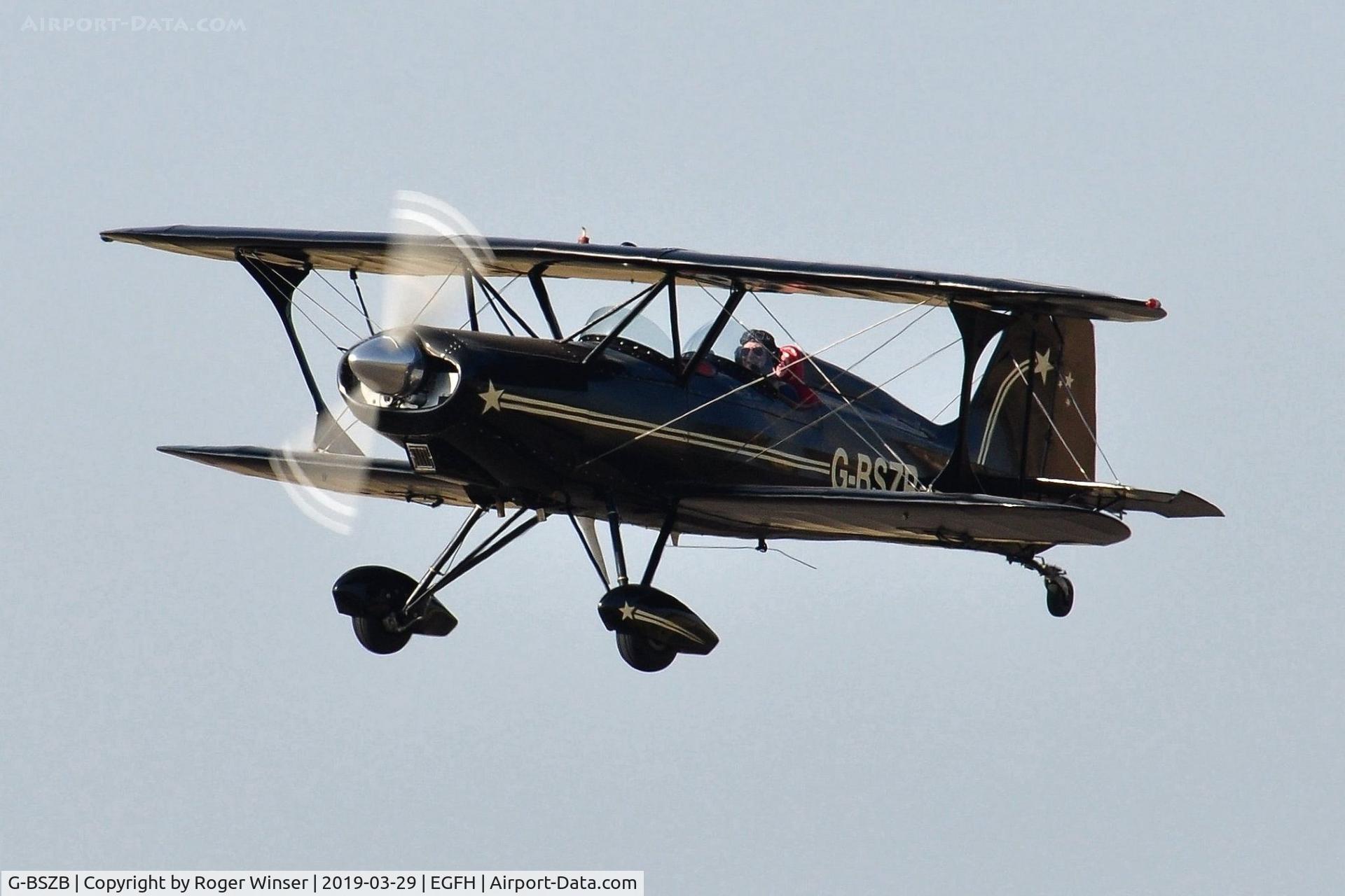 G-BSZB, 1981 Stolp SA-300 Starduster Too C/N 545, Resident Starduster Too departing Runway 22.