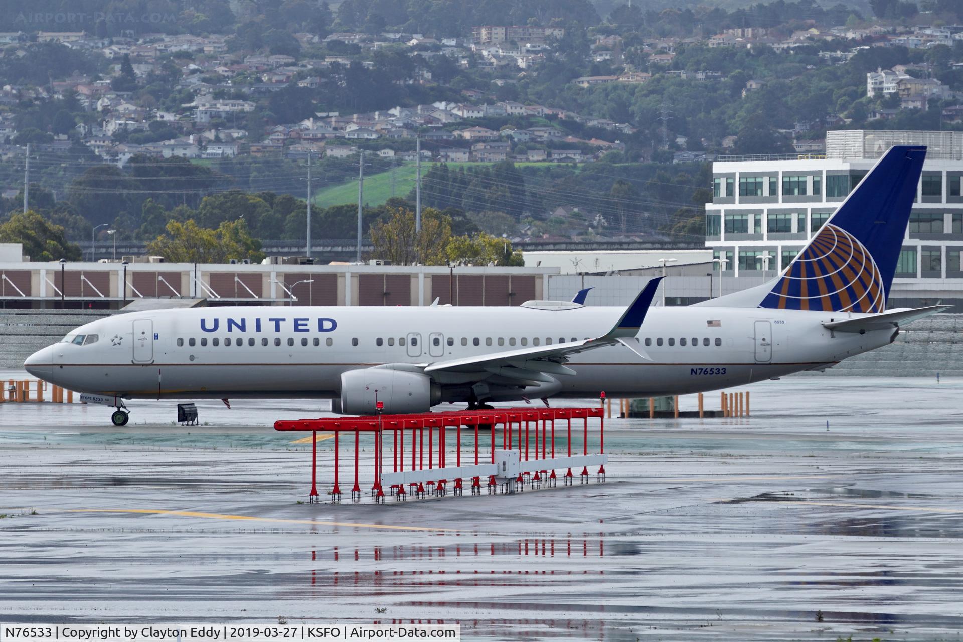 N76533, 2016 Boeing 737-824 C/N 62748, SFO 2019.