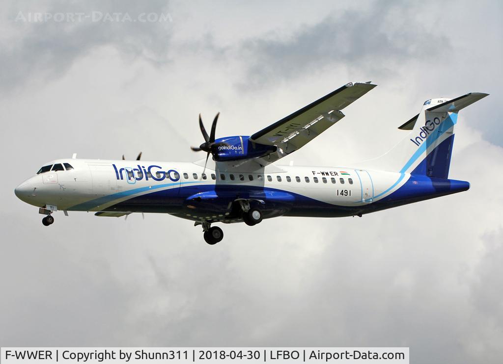 F-WWER, 2018 ATR 72-600 C/N 1491, C/n 1491 - To be VT-IYI