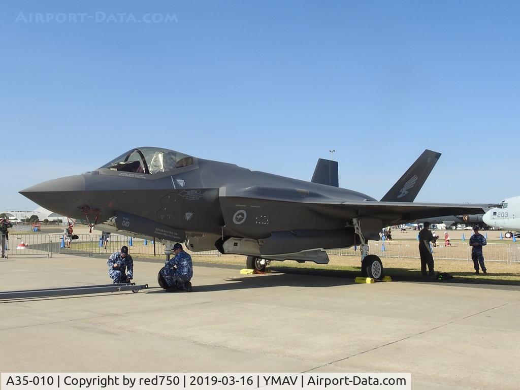 A35-010, Lockheed Martin F-35A Lightning II C/N AU-10, A35-010 Lockheed Martin Lightning II at Avalon Air Show 2019