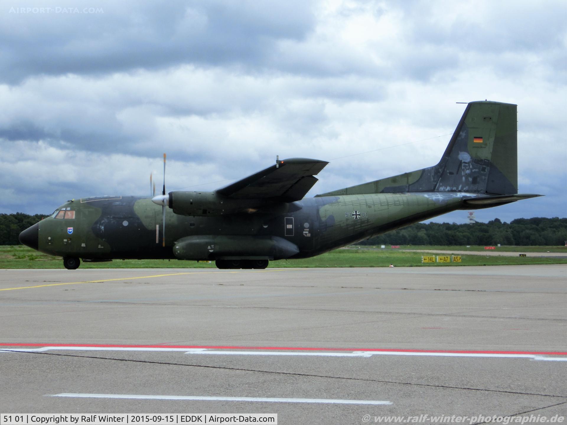 51 01, Transall C-160D C/N D138, Transall C-160D - GAF German Air Force - C138 - 51+01 - 15.09.2015 - CGN