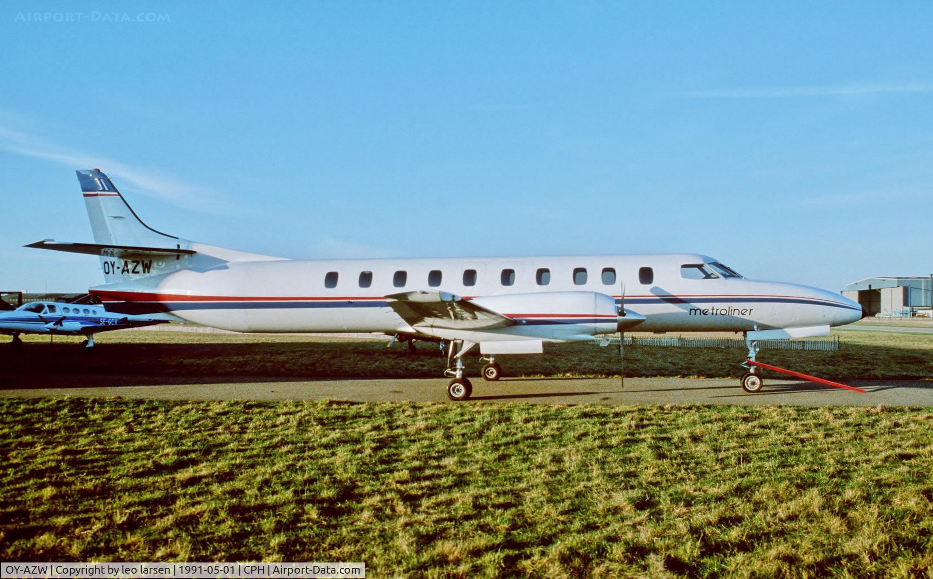 OY-AZW, 1978 Swearingen SA-226TC Merlin II C/N TC-252, Copenhagen 1.5.1991