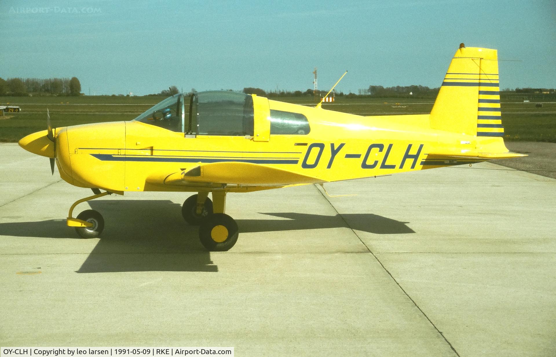 OY-CLH, 1973 Grumman American AA-1B Trainer Trainer C/N AA1B-0184, Roskilde 9.5.1991