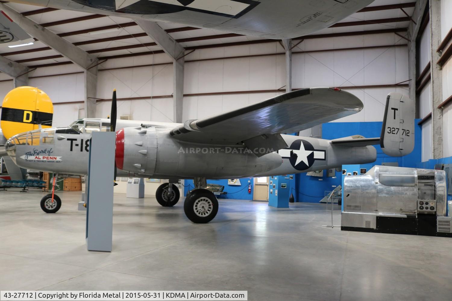 43-27712, North American TB-25N Mitchell C/N 108-34725, TB-25N
