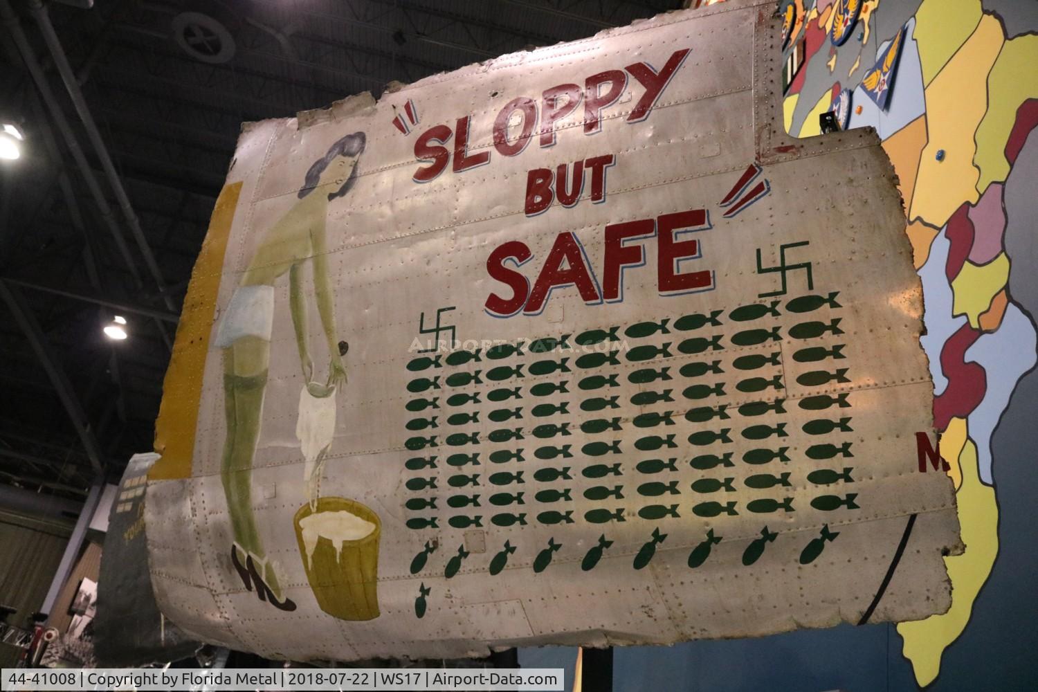 44-41008, 1944 Consolidated B-24J-190-CO Liberator C/N 4942, Nose art section of B-24