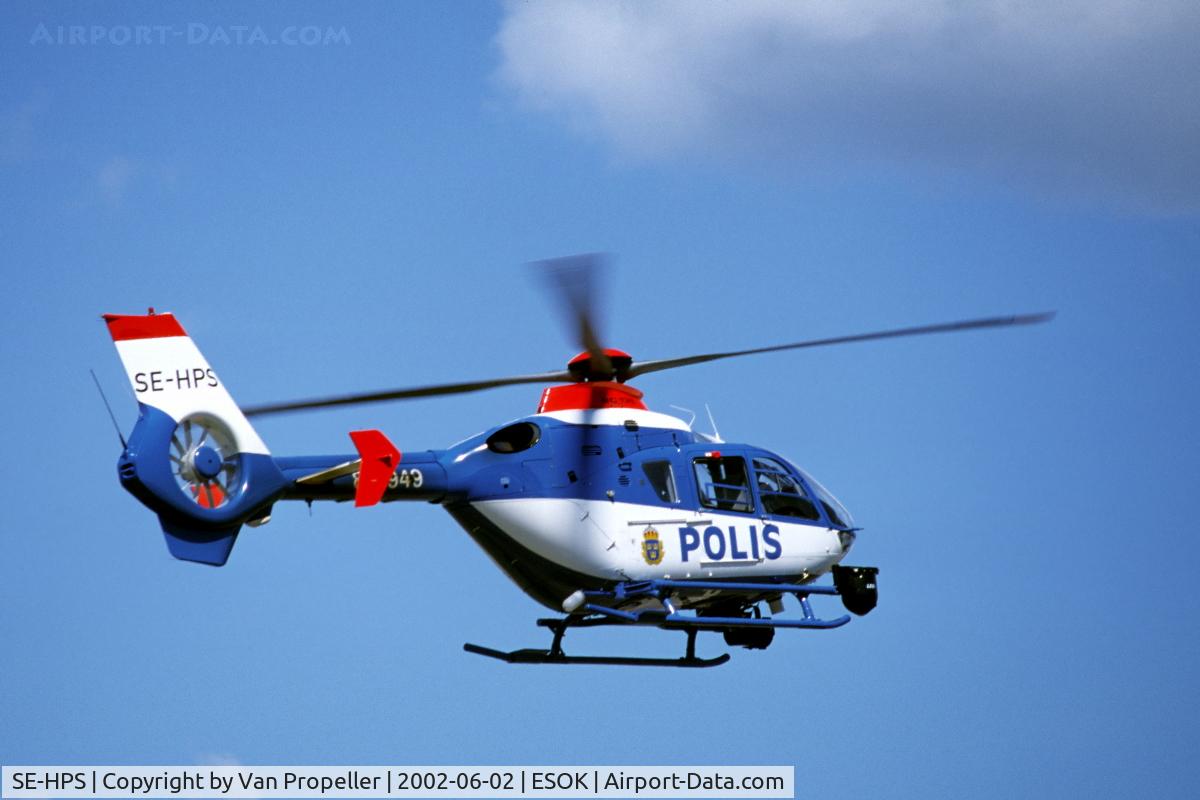 SE-HPS, 2002 Eurocopter EC-135P-2 C/N 0203, Swedish Police Eurocopter EC135P-2 at Karlstad airport, 2002