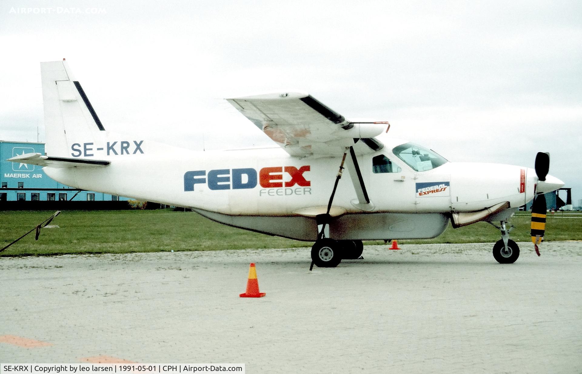 SE-KRX, 1985 Cessna 208A Cargomaster C/N 20800016, Copenhagen 1.5.1991