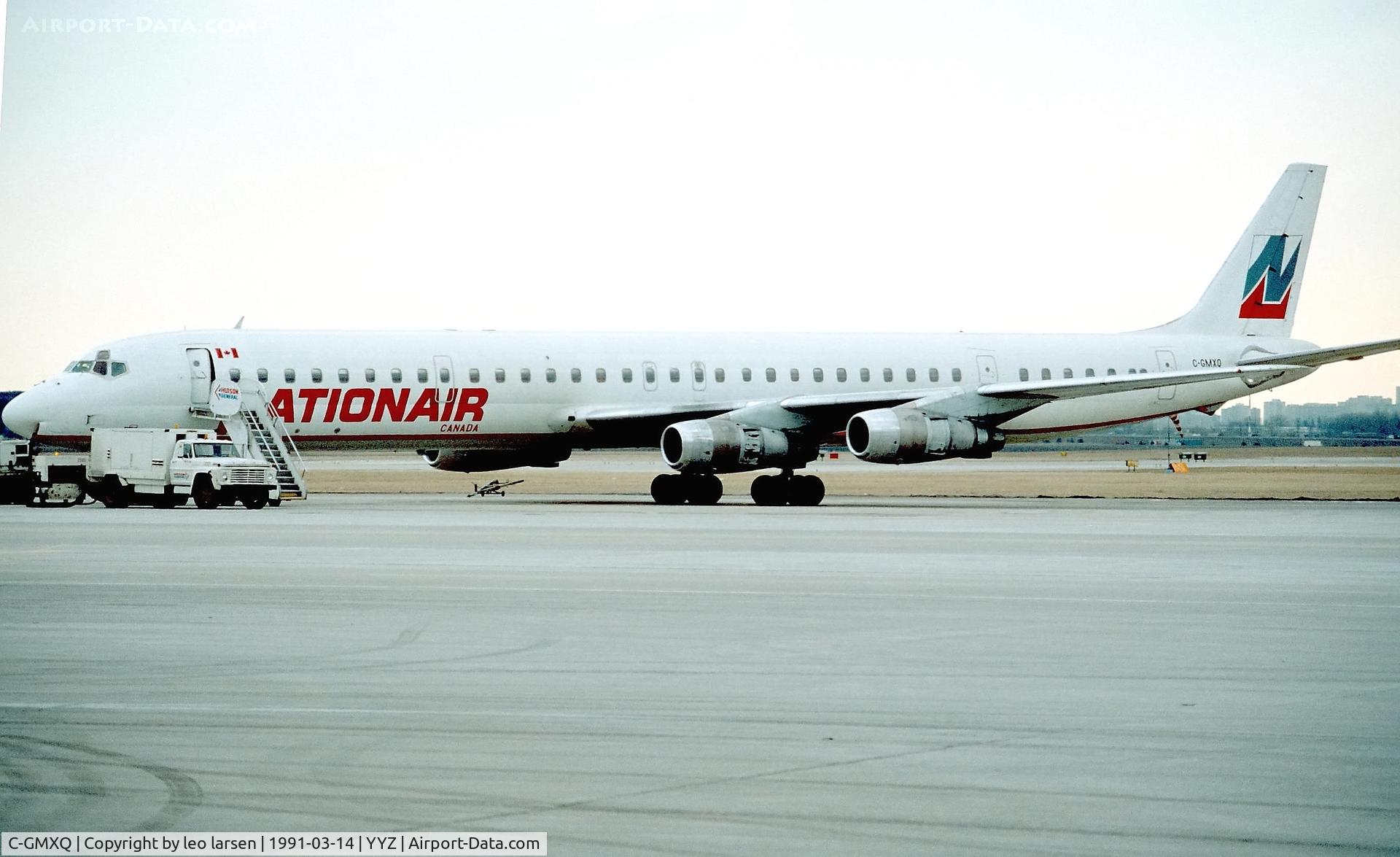 C-GMXQ, 1968 Douglas DC-8-61 C/N 45982, Toronto 14.3.1991
