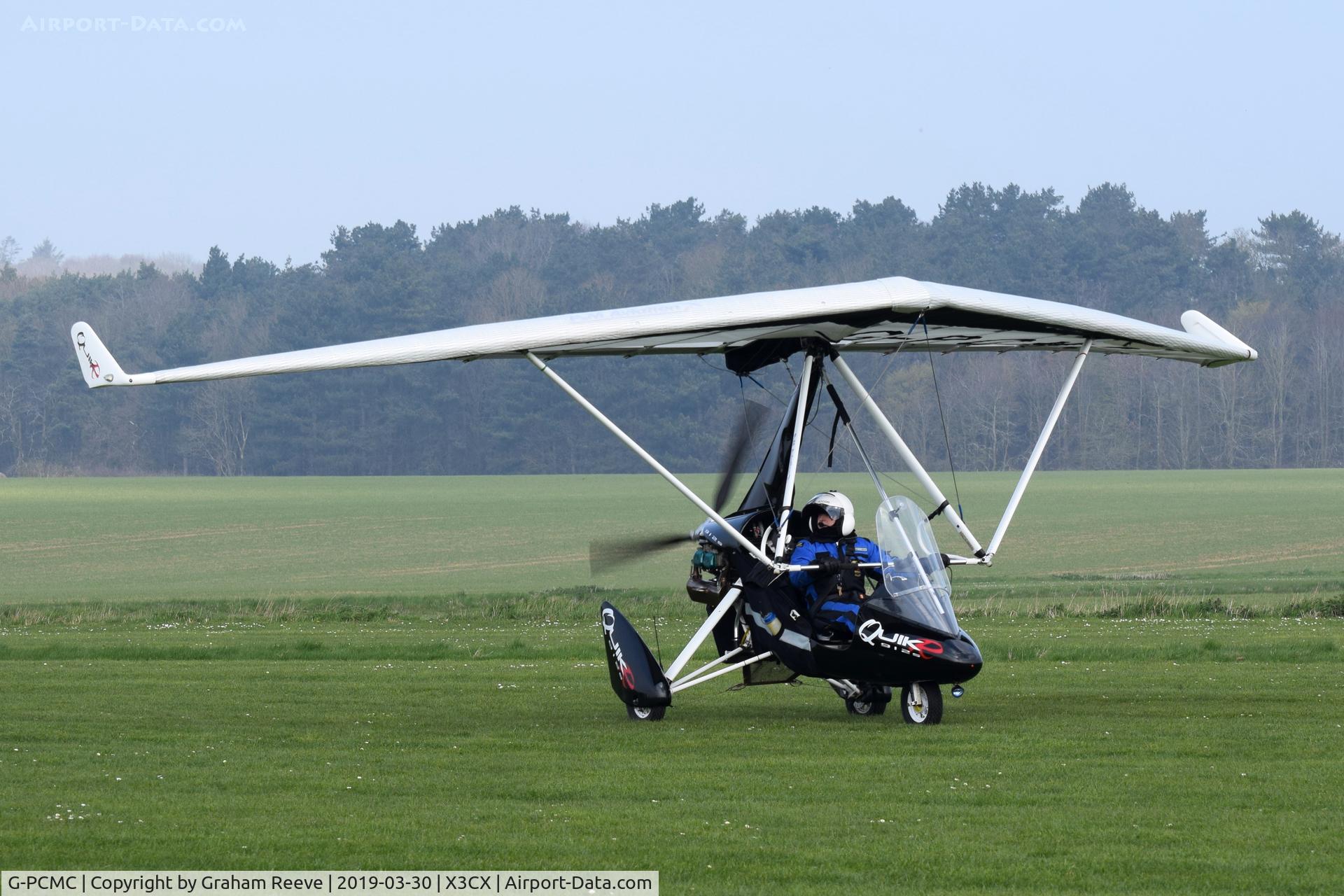 G-PCMC, 2010 P&M Aviation QuikR C/N 8514, Just landed at Northrepps.