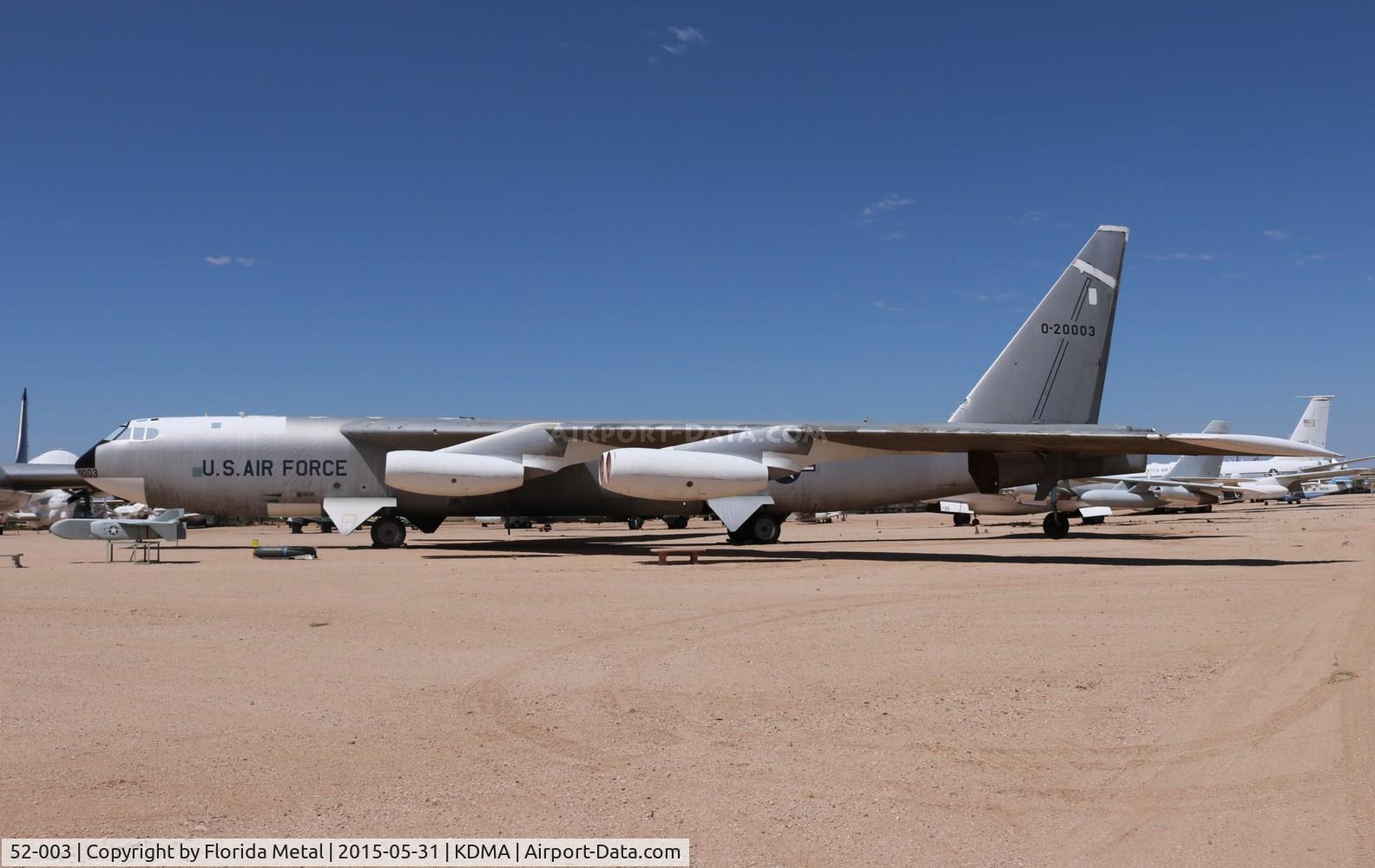 52-003, 1952 Boeing NB-52A Stratofortress C/N 16493, NB-52A